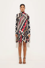 Pucci Istrice Print Satin Jersey Dress
