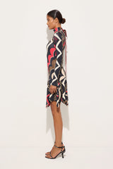 Pucci Istrice Print Satin Jersey Dress