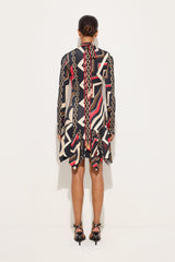 Pucci Istrice Print Satin Jersey Dress