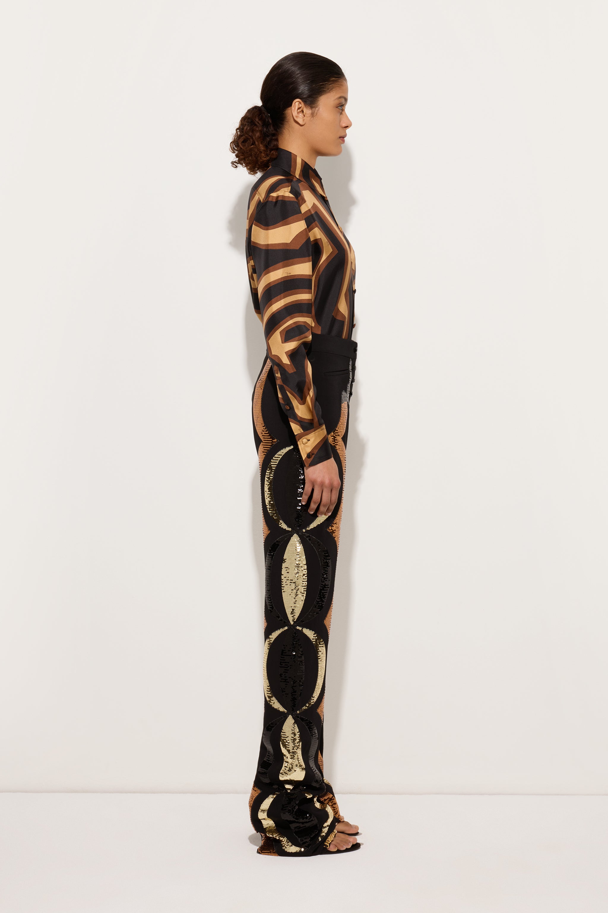 Pucci Labirinto Print Silk Twill Shirt