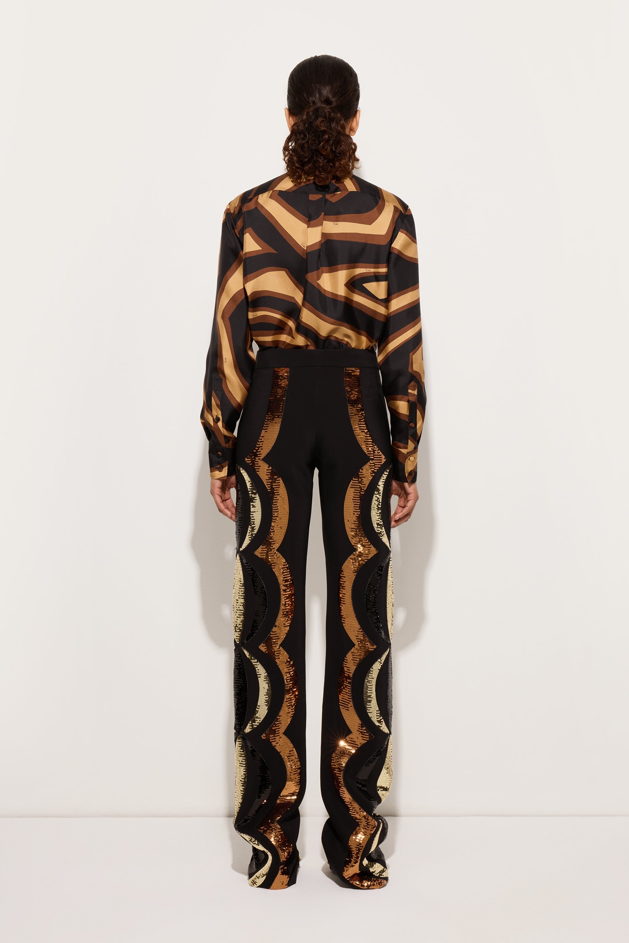 Pucci Labirinto Print Silk Twill Shirt