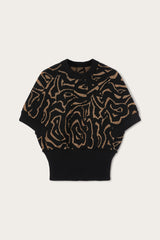 Pucci Jacquard Lurex Top with Labirinto Pattern