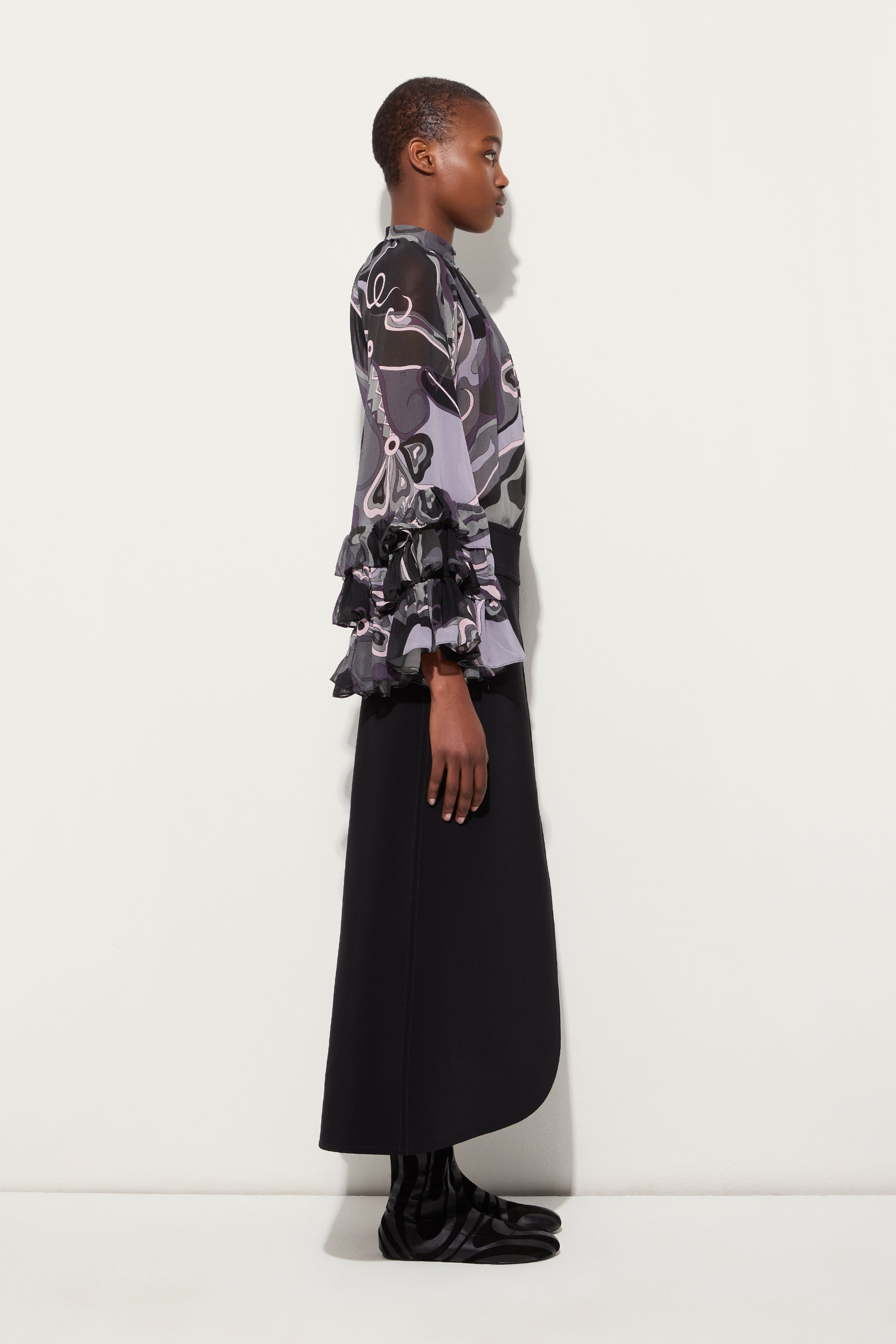 Pucci Midi Skirt with Internal Print