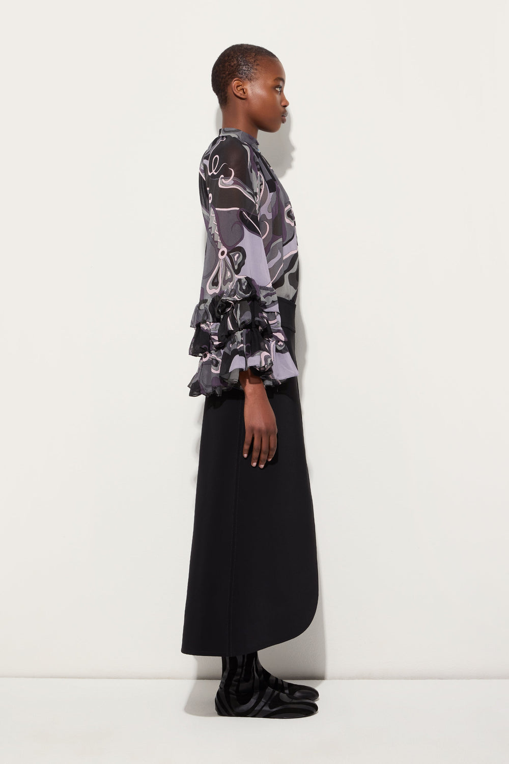 Pucci Midi Skirt with Internal Print