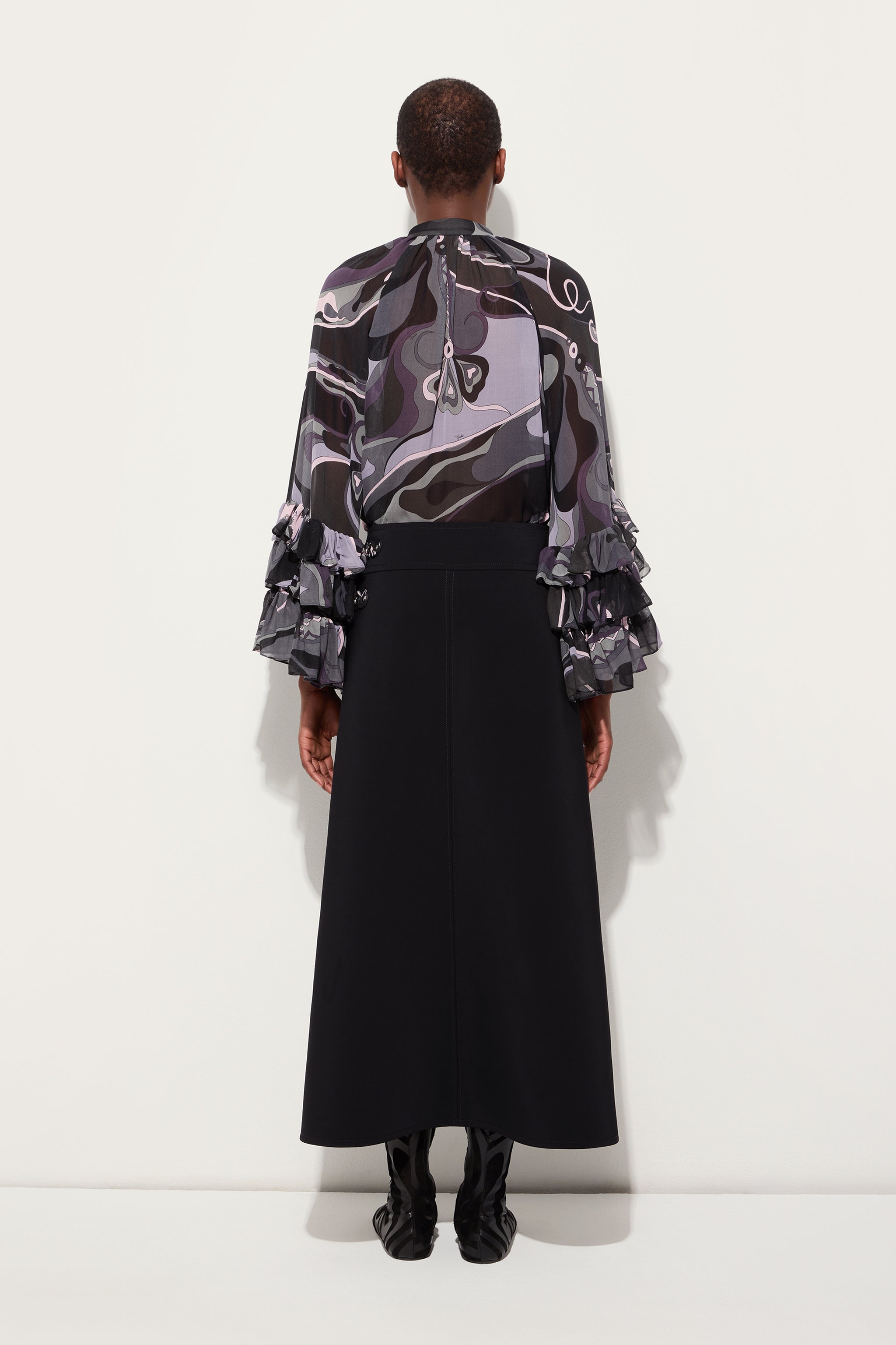 Pucci Midi Skirt with Internal Print