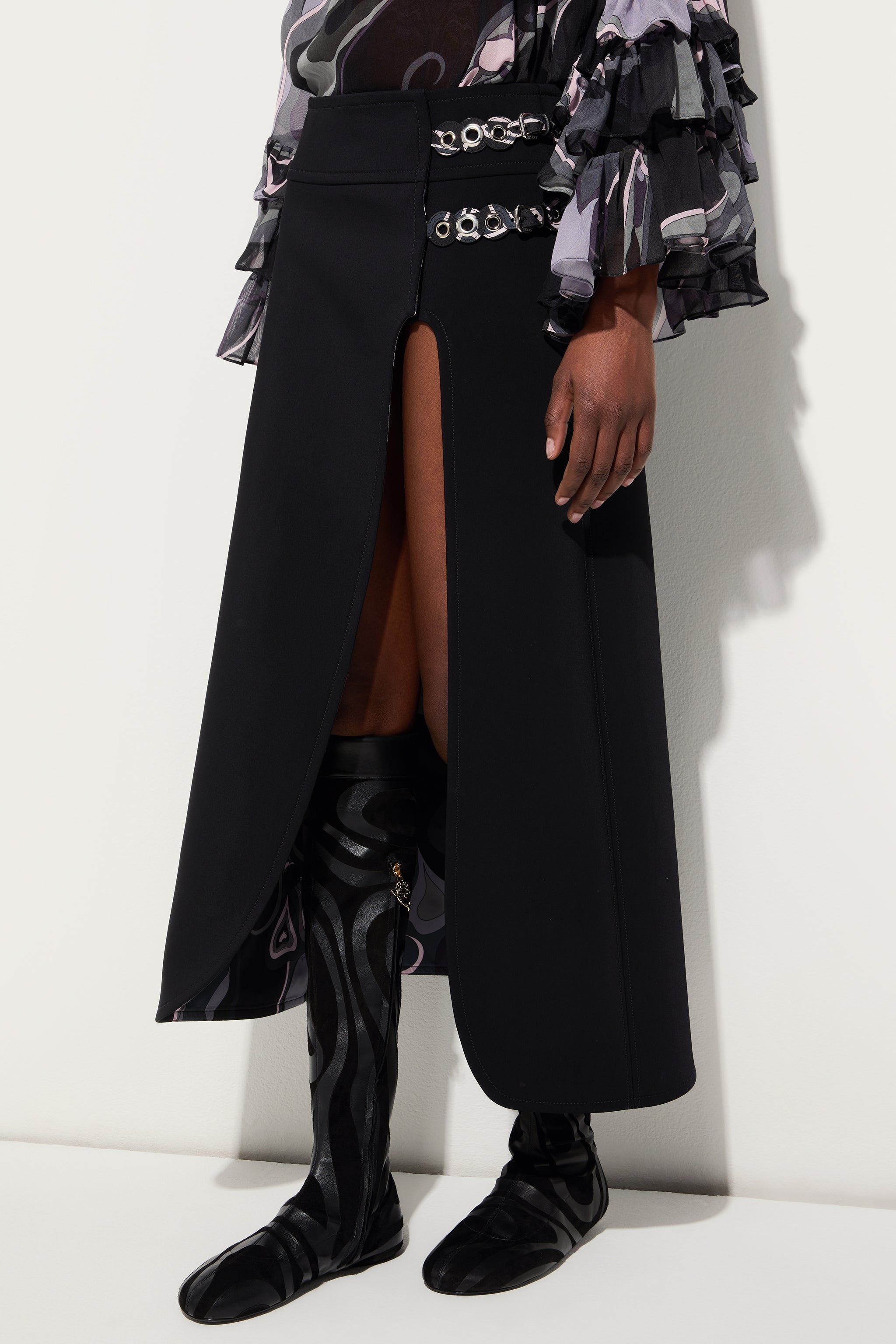 Pucci Midi Skirt with Internal Print