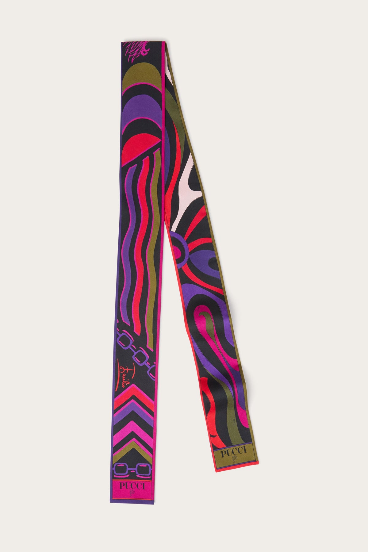 Pucci Istrice and Marmo Print Silk Scarf