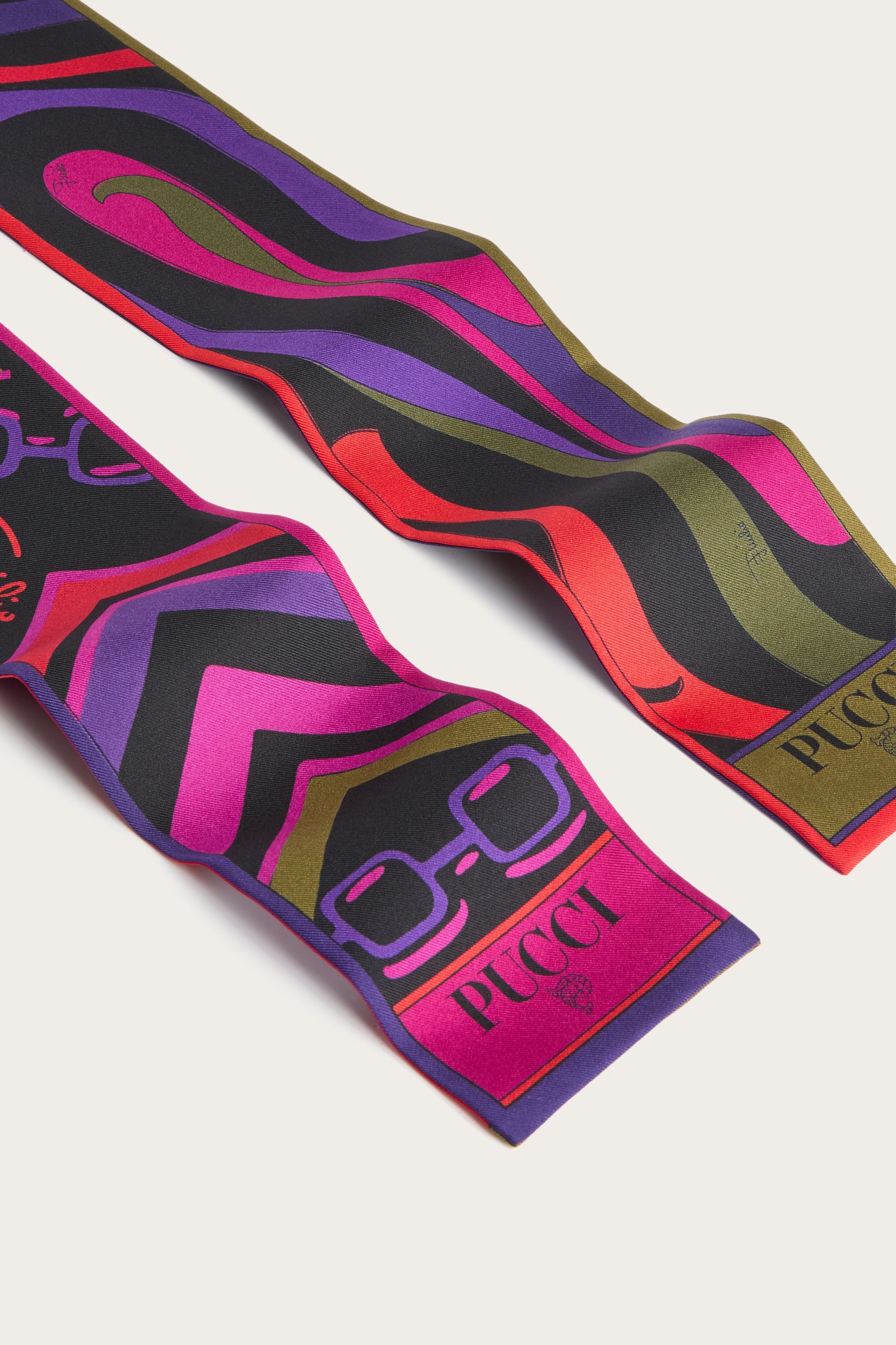 Pucci Istrice and Marmo Print Silk Scarf