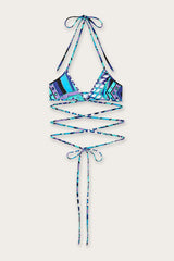 Pucci Vivara Print Triangle Bikini Top