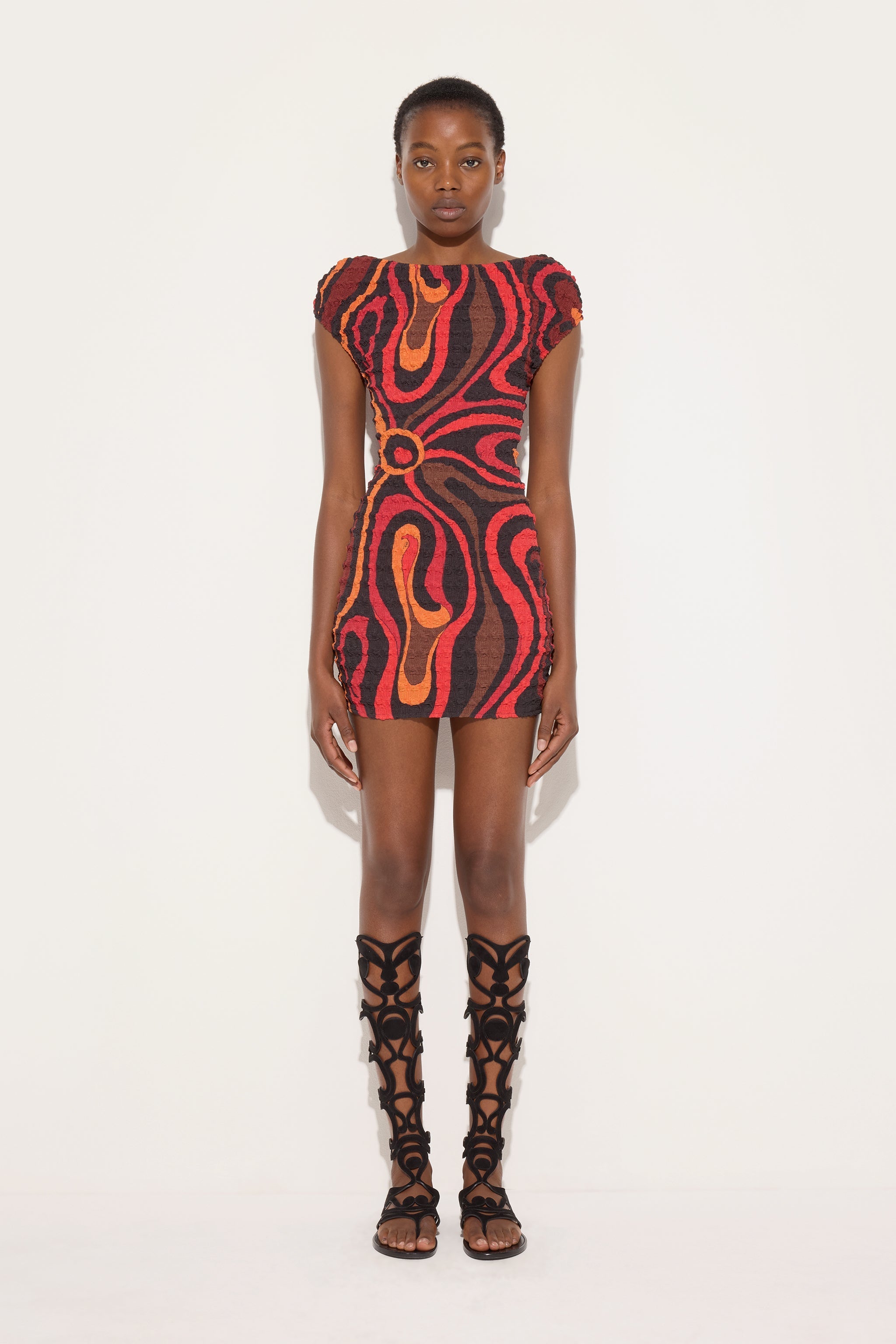 Pucci Marmo Print Shibori Dress