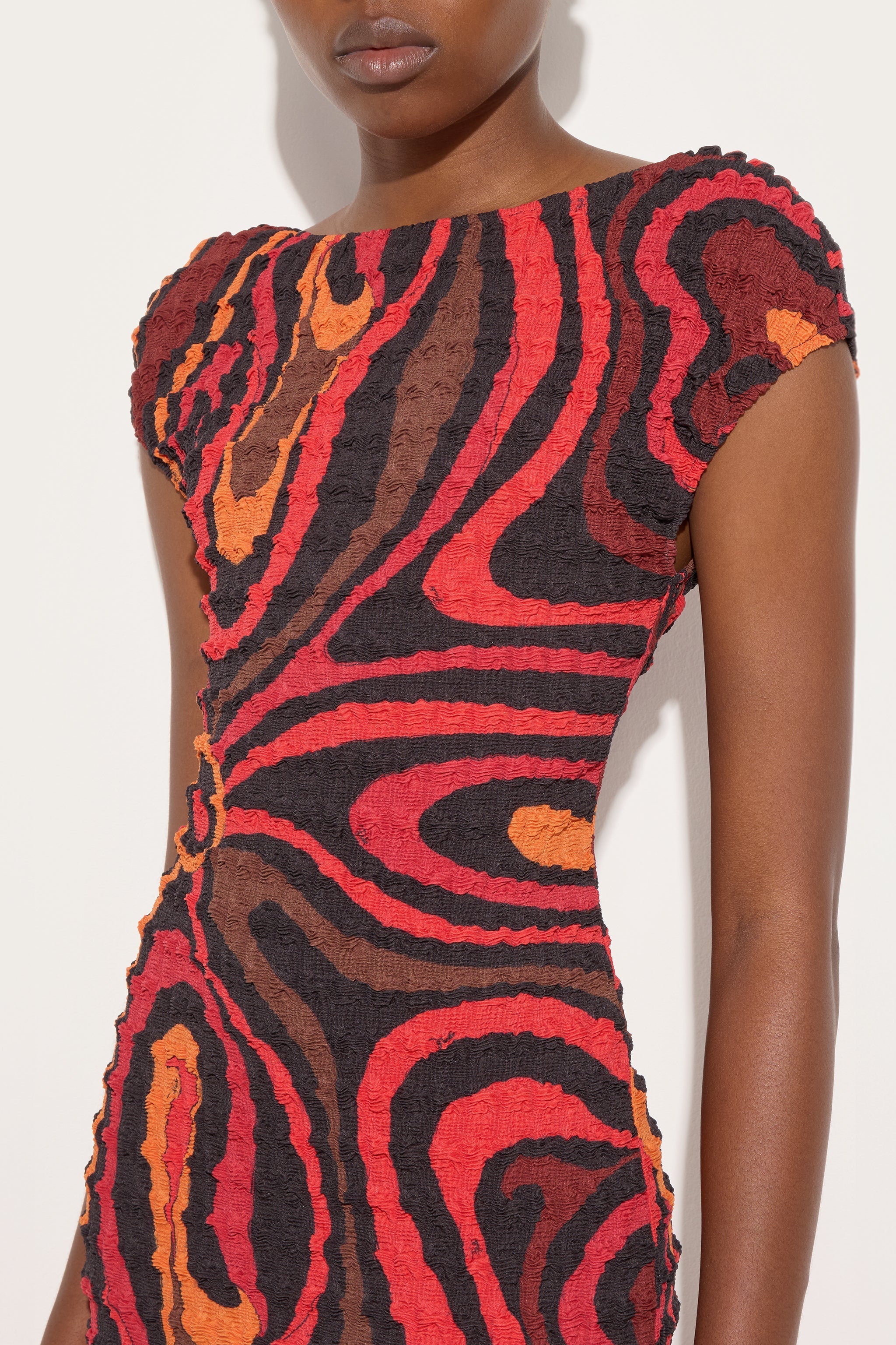 Pucci Marmo Print Shibori Dress