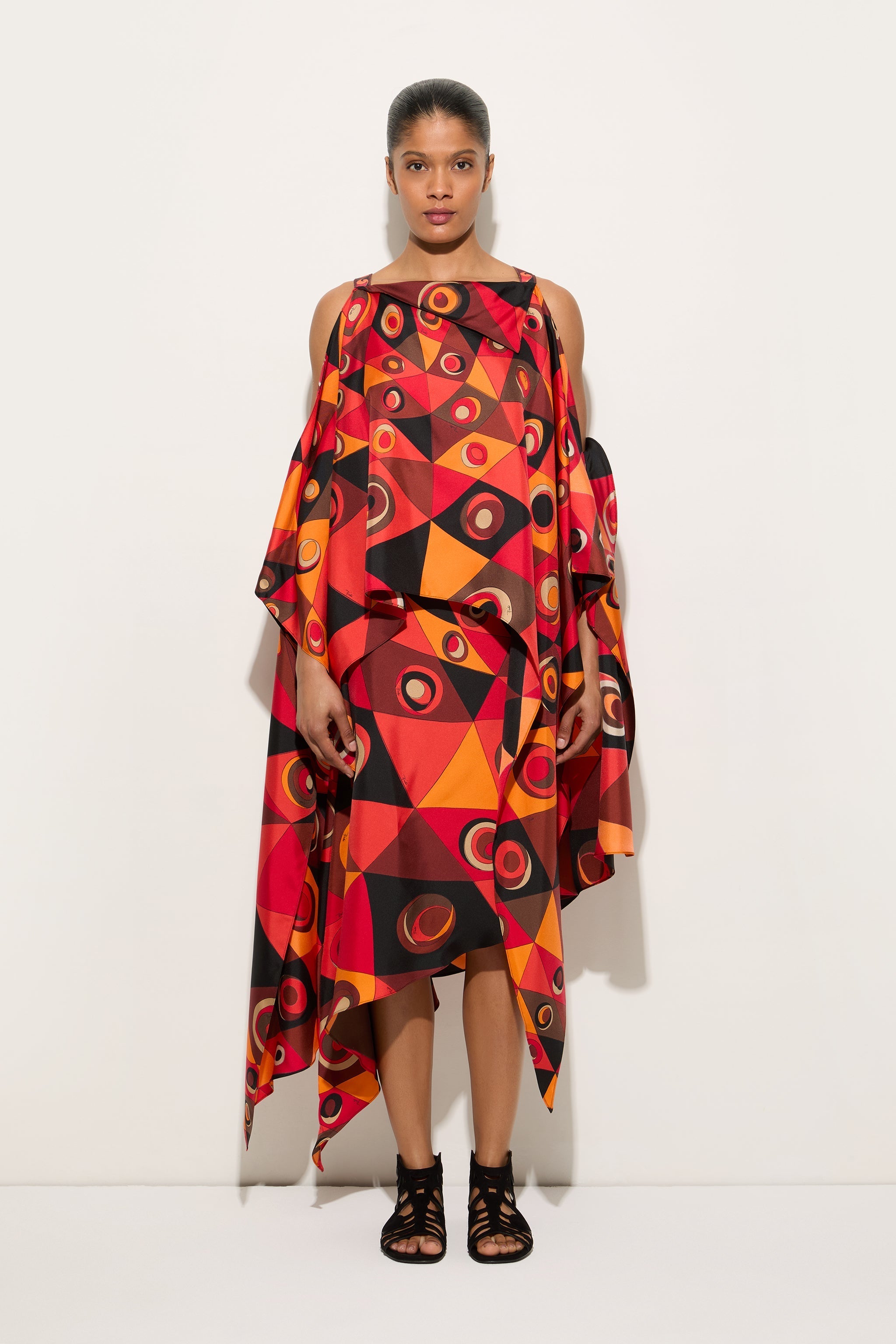 Pucci Occhi Print Long Foulard Dress