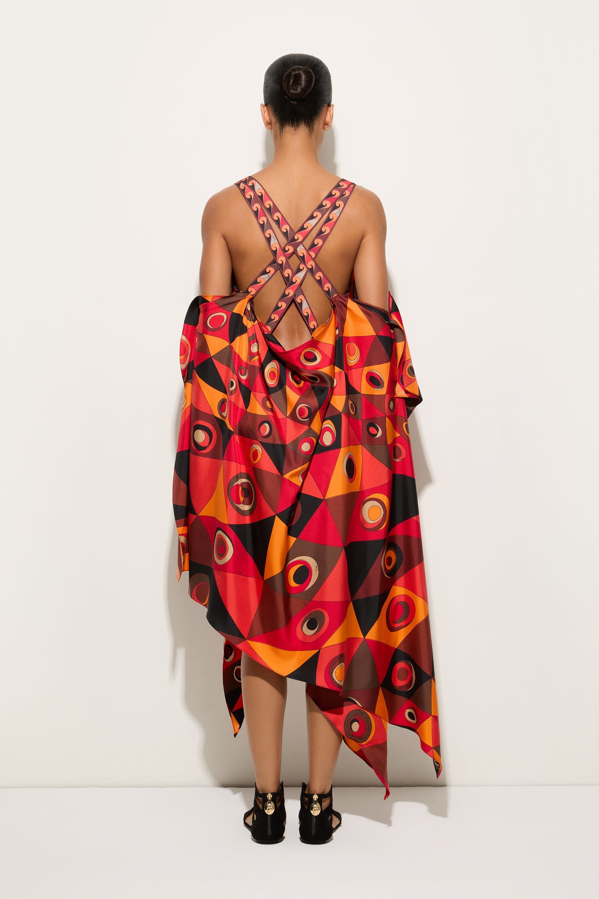 Pucci Occhi Print Long Foulard Dress