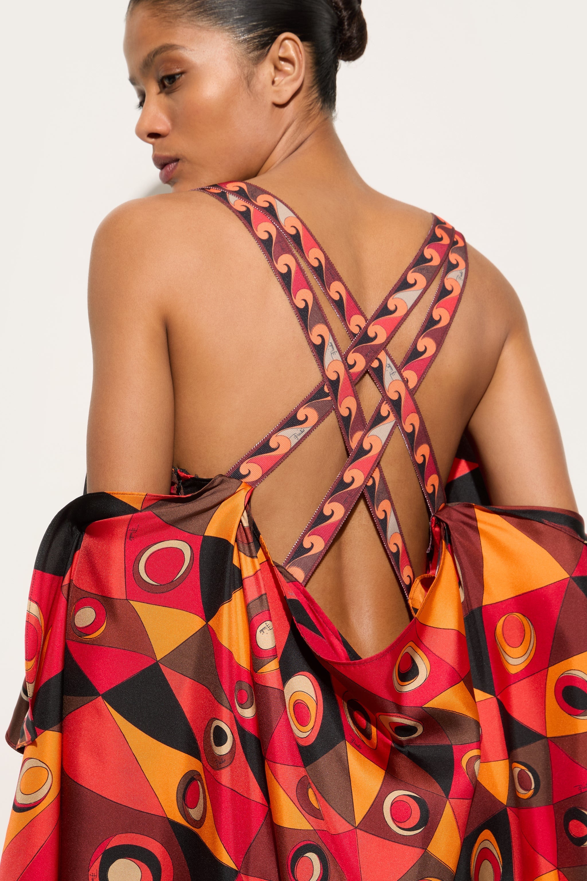 Pucci Occhi Print Long Foulard Dress