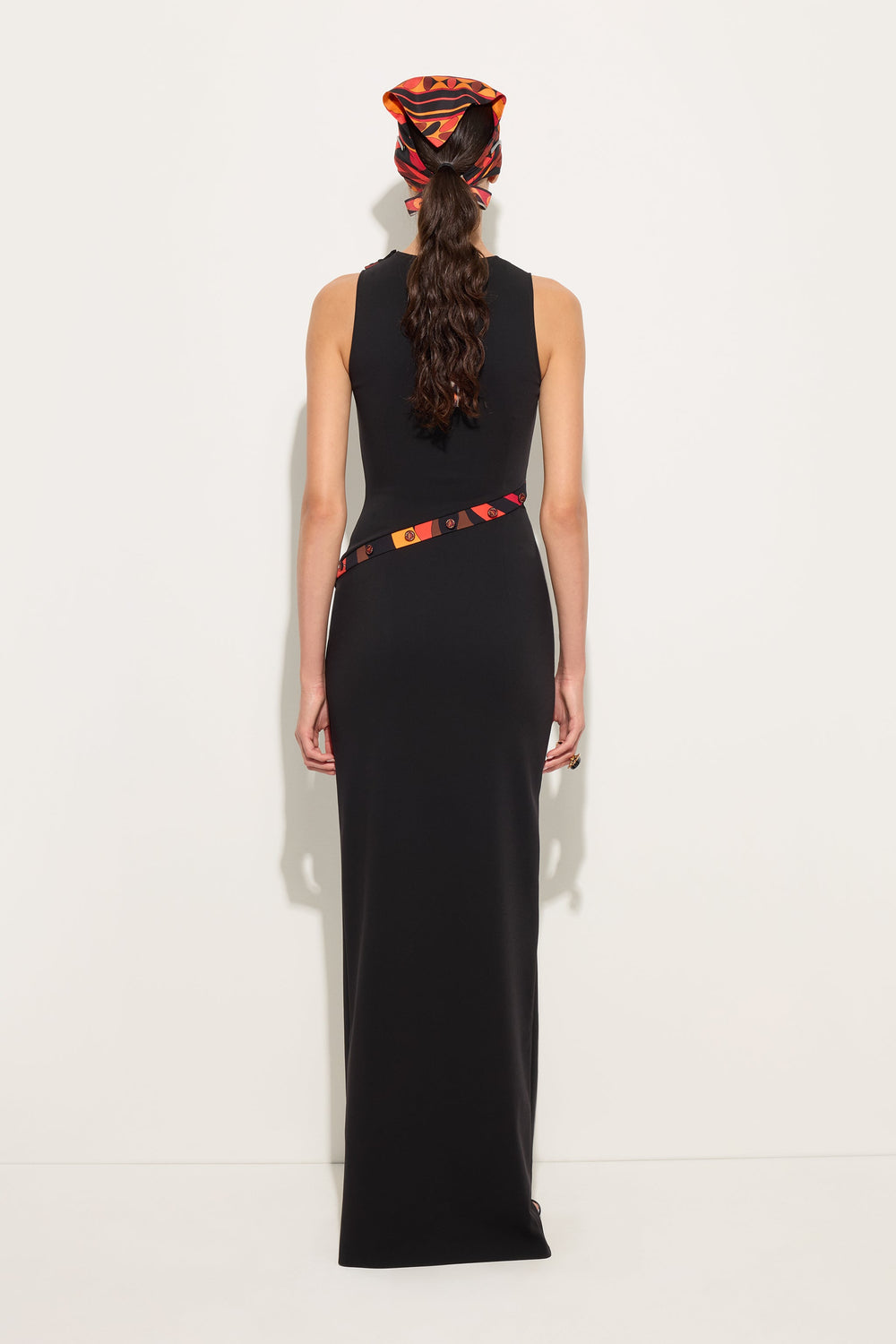 Pucci Long fitted dress with printed detail