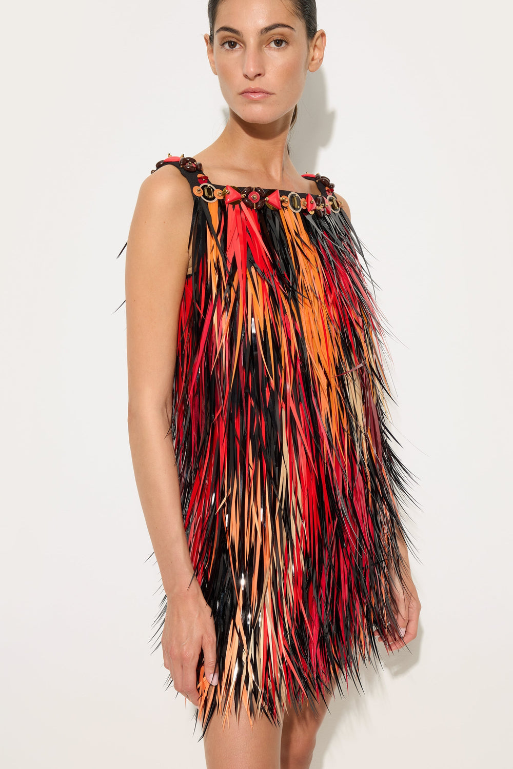 Pucci Embroidered Dress with jewel neckline