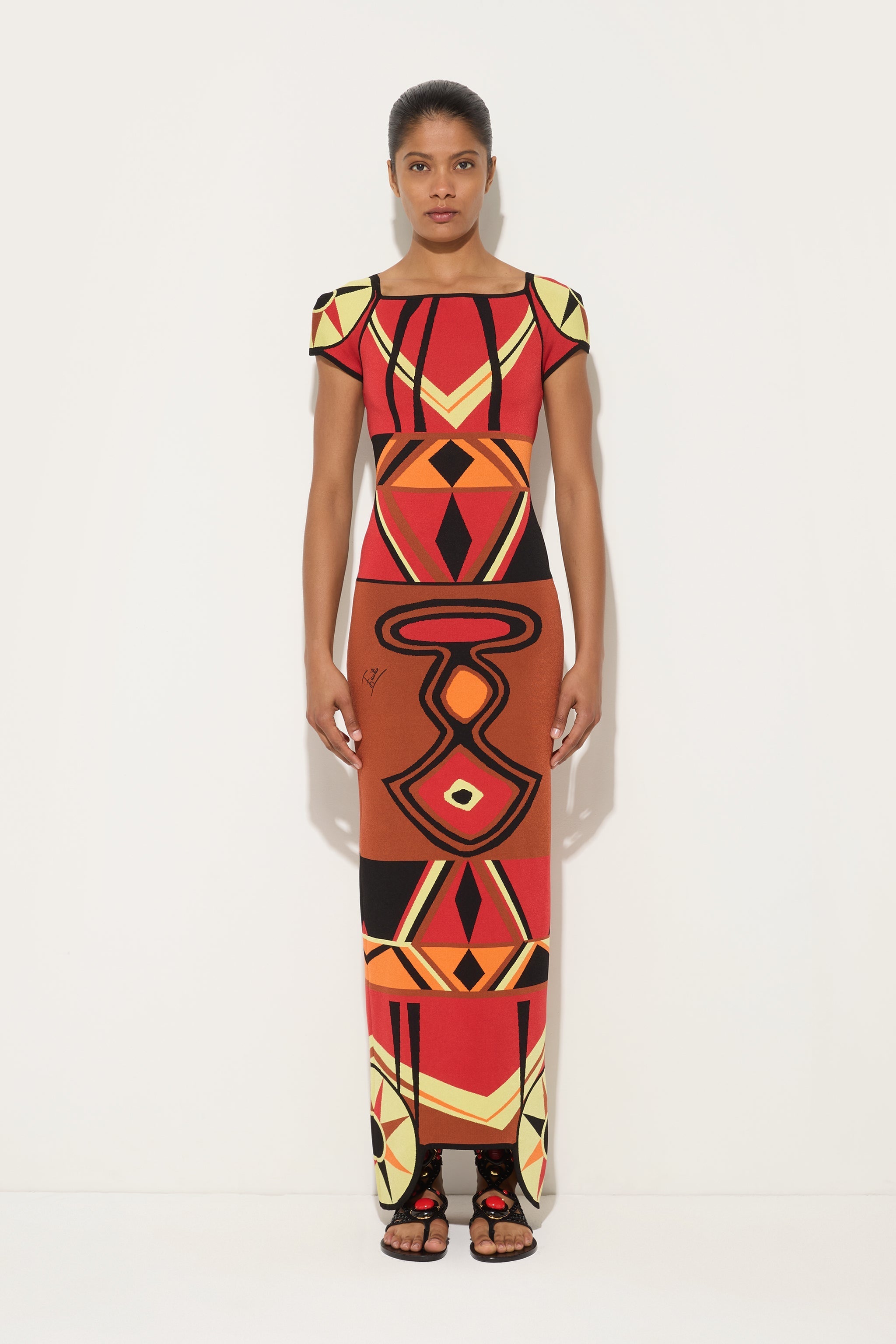 Pucci Jacquard fitted dress