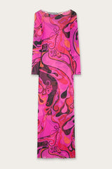 Pucci Orchidee Print Tulle Dress