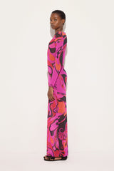 Pucci Orchidee Print Tulle Dress
