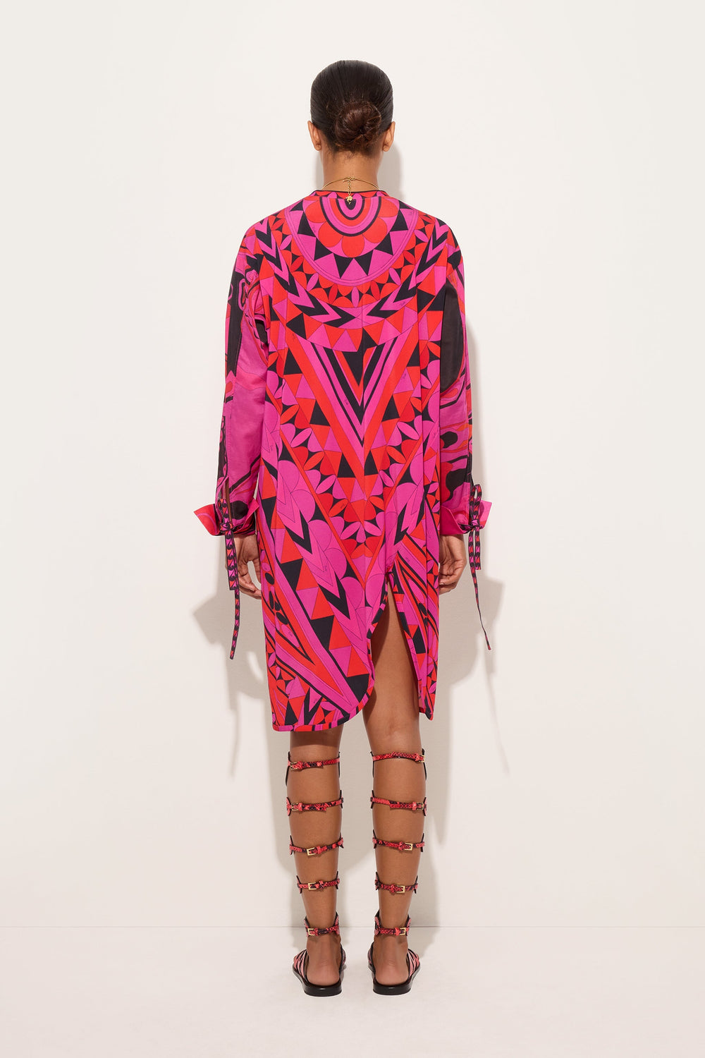 Pucci Manuba Print Long-Sleeved Dress