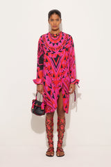 Pucci Manuba Print Long-Sleeved Dress