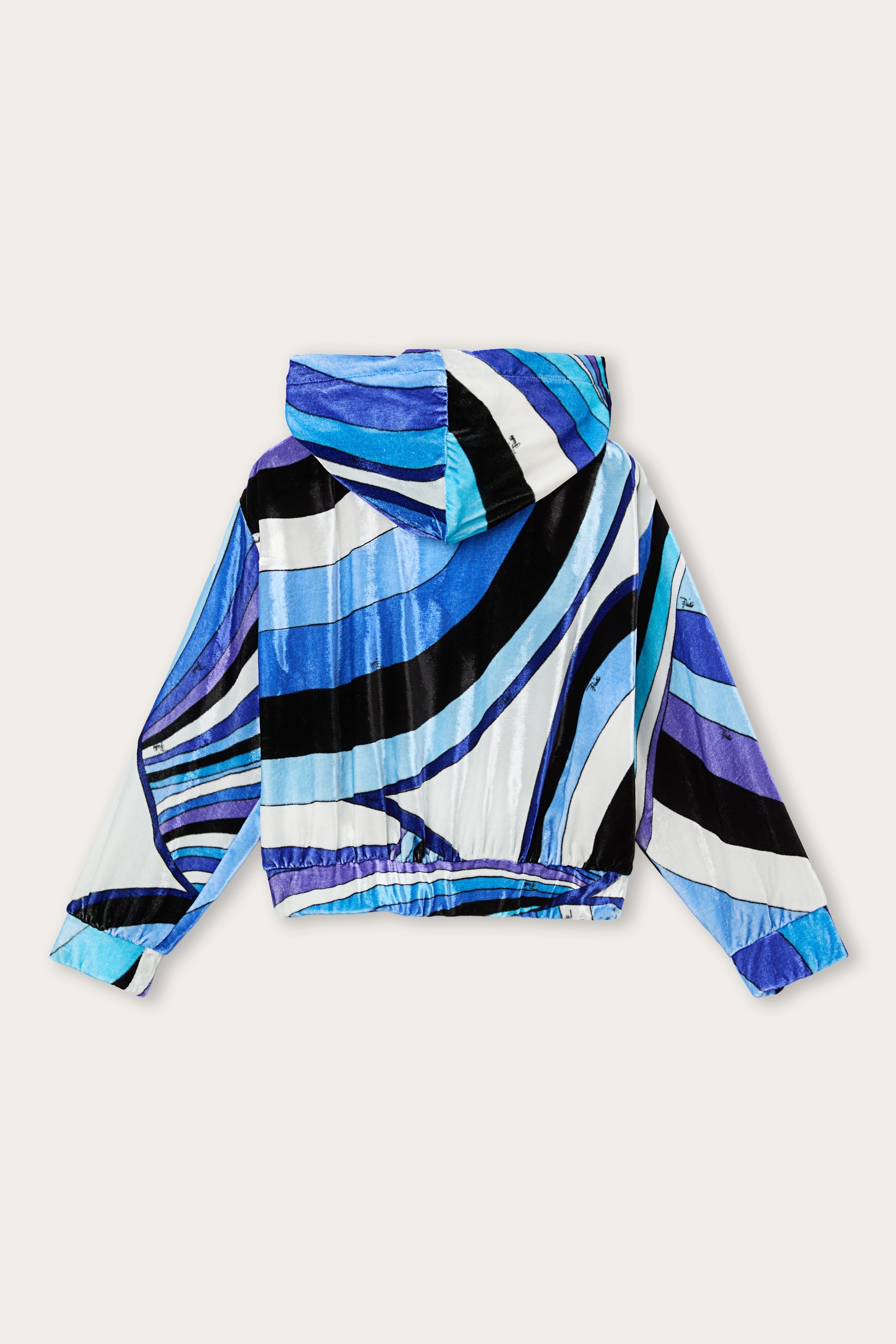 Pucci Iride Print Velvet Sweatshirt