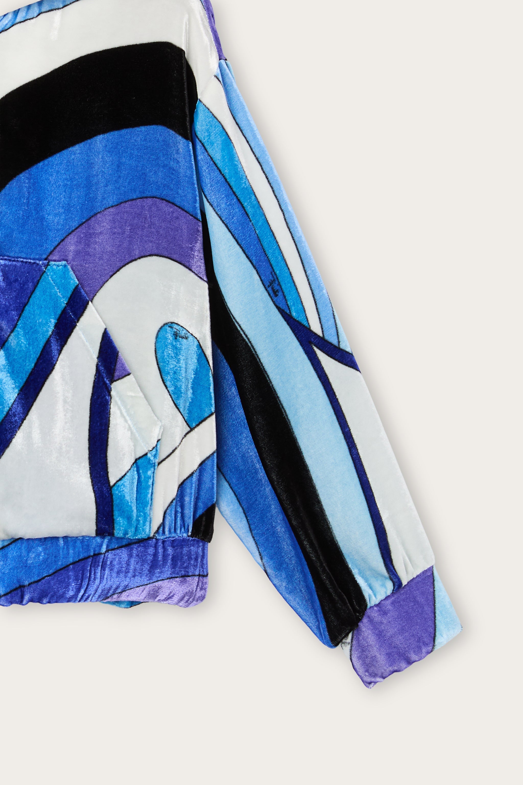 Pucci Iride Print Velvet Sweatshirt