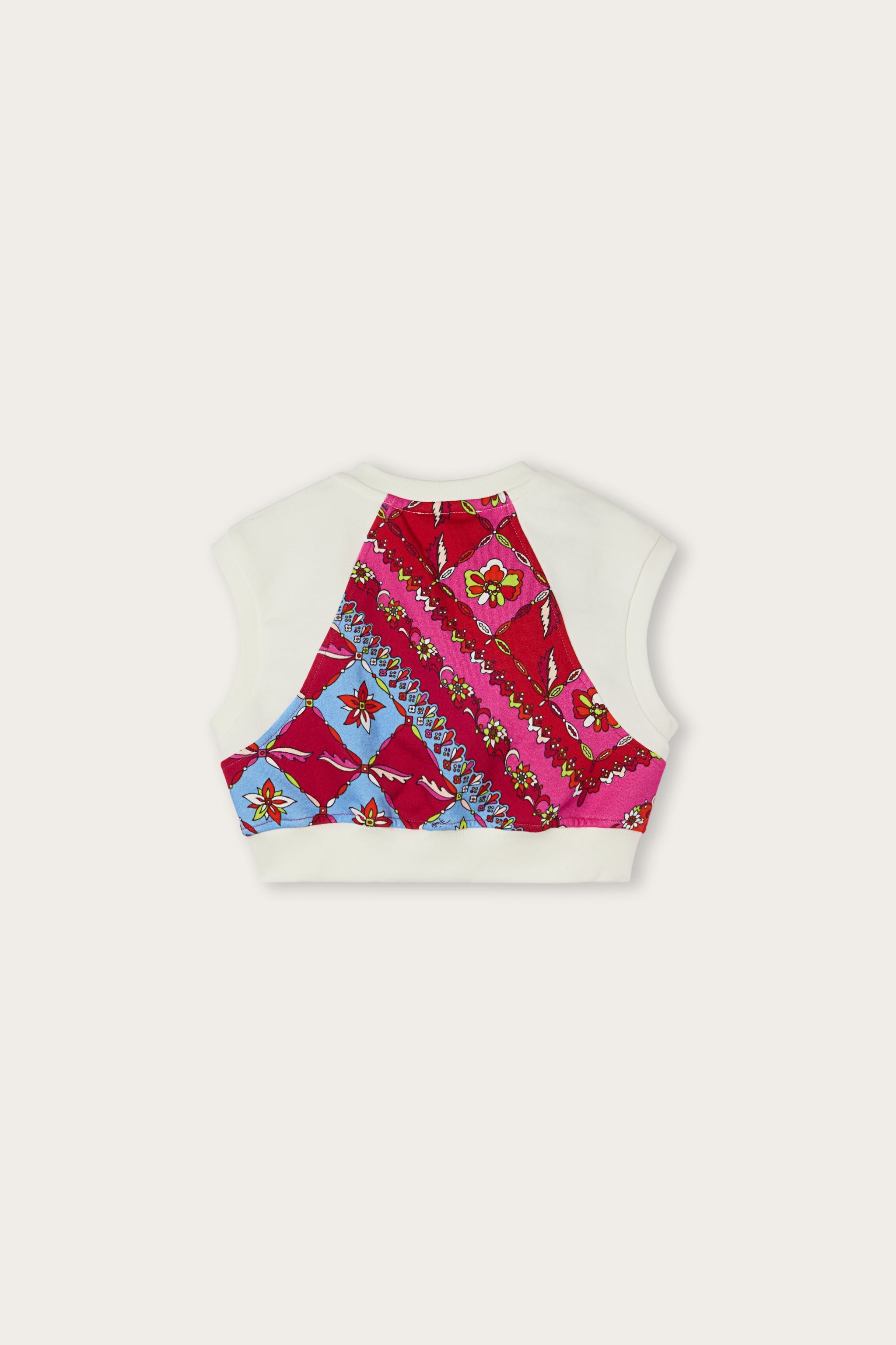 Pucci Festa Print Cropped Sweatshirt