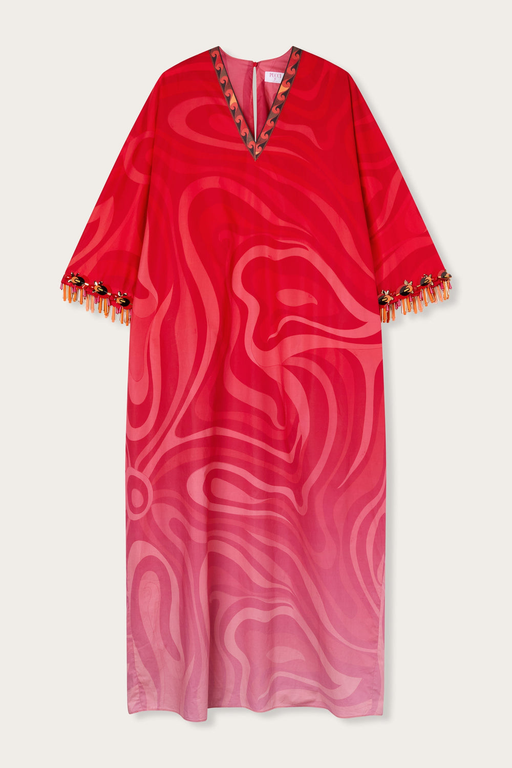 Pucci Marmo Degradé Print Popeline Kaftan