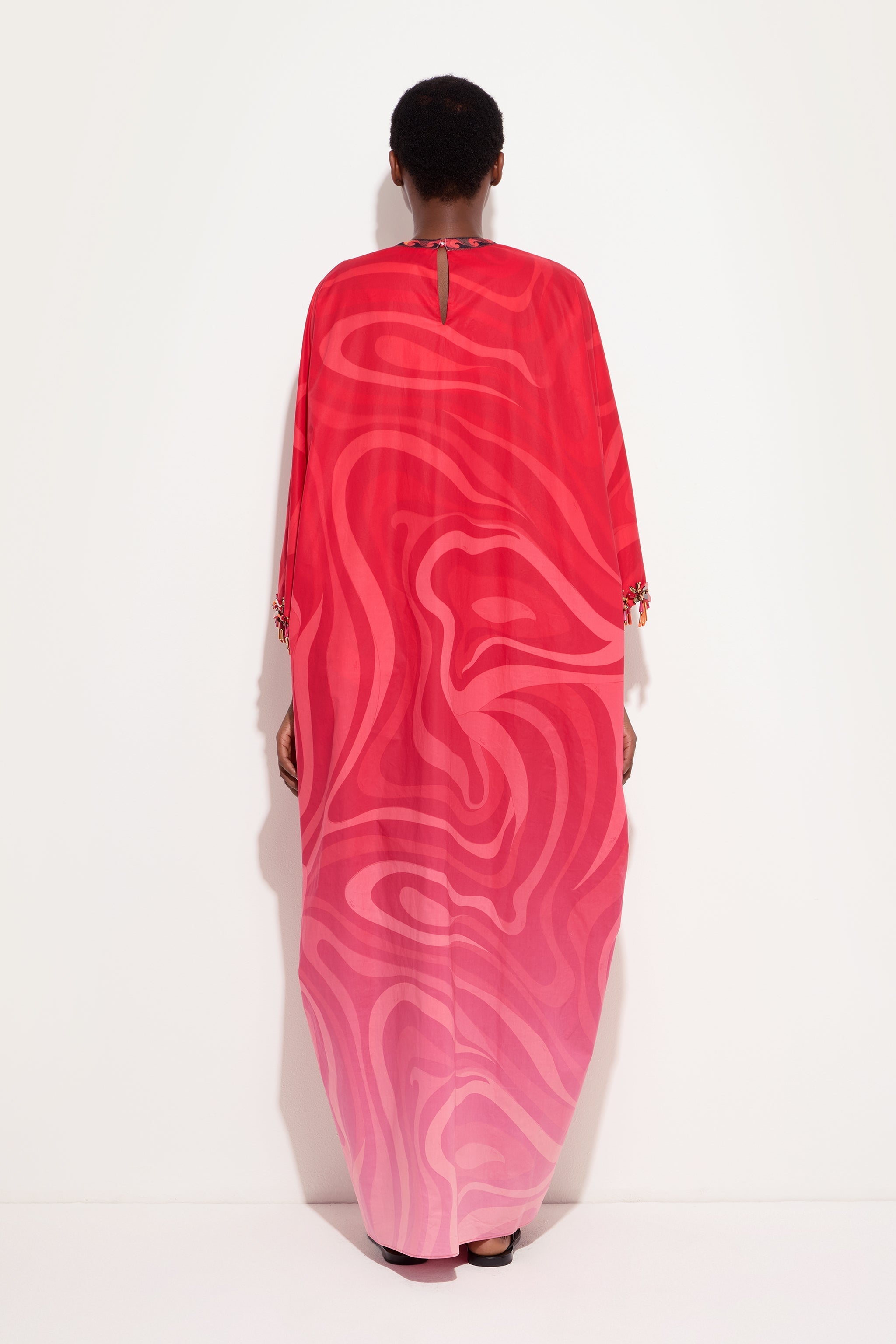 Pucci Marmo Degradé Print Popeline Kaftan