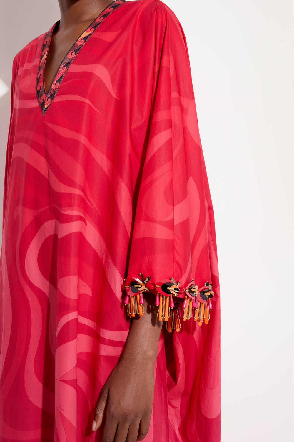 Pucci Marmo Degradé Print Popeline Kaftan