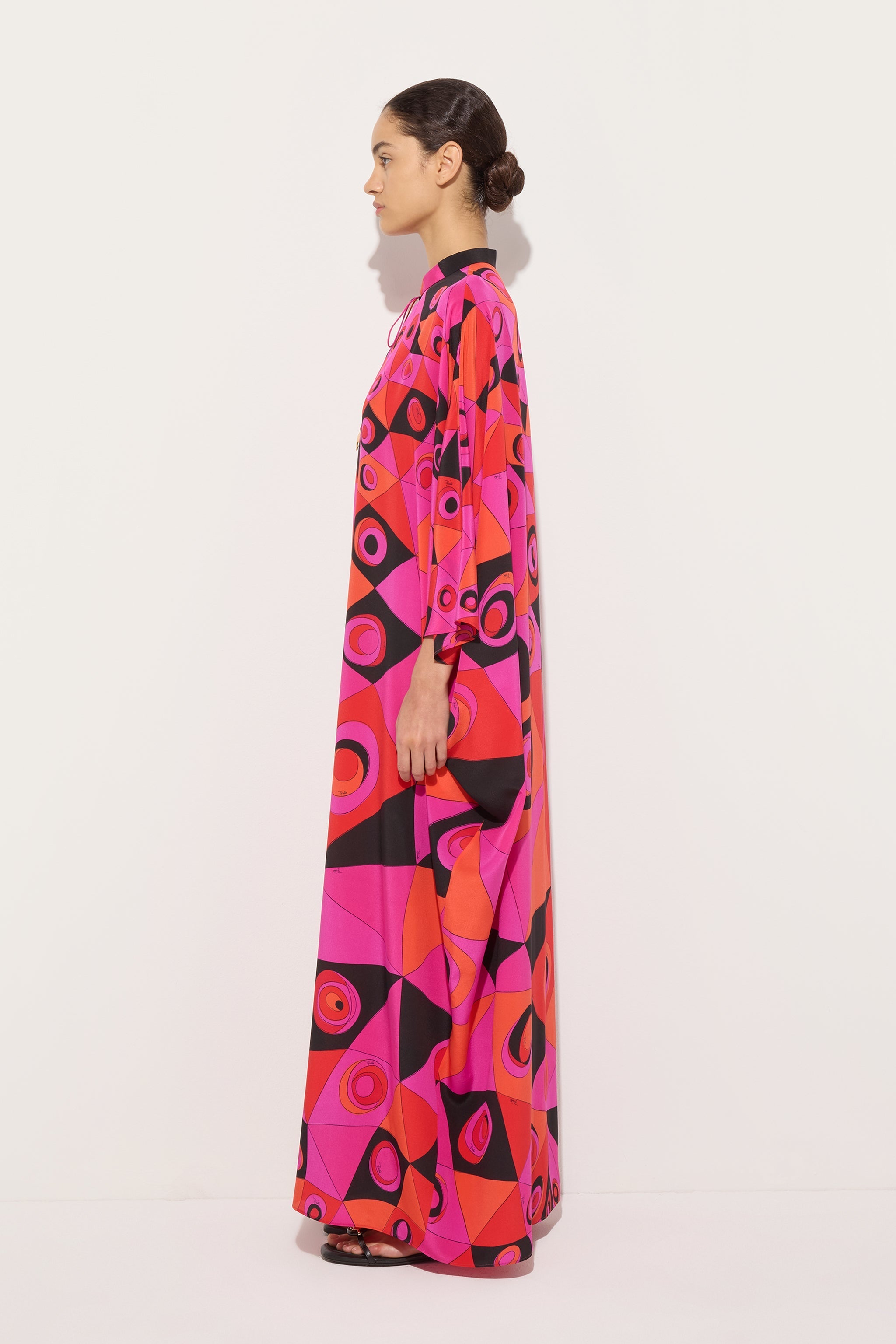 Pucci Occhi Print Silk Kaftan