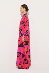 Pucci Occhi Print Silk Kaftan