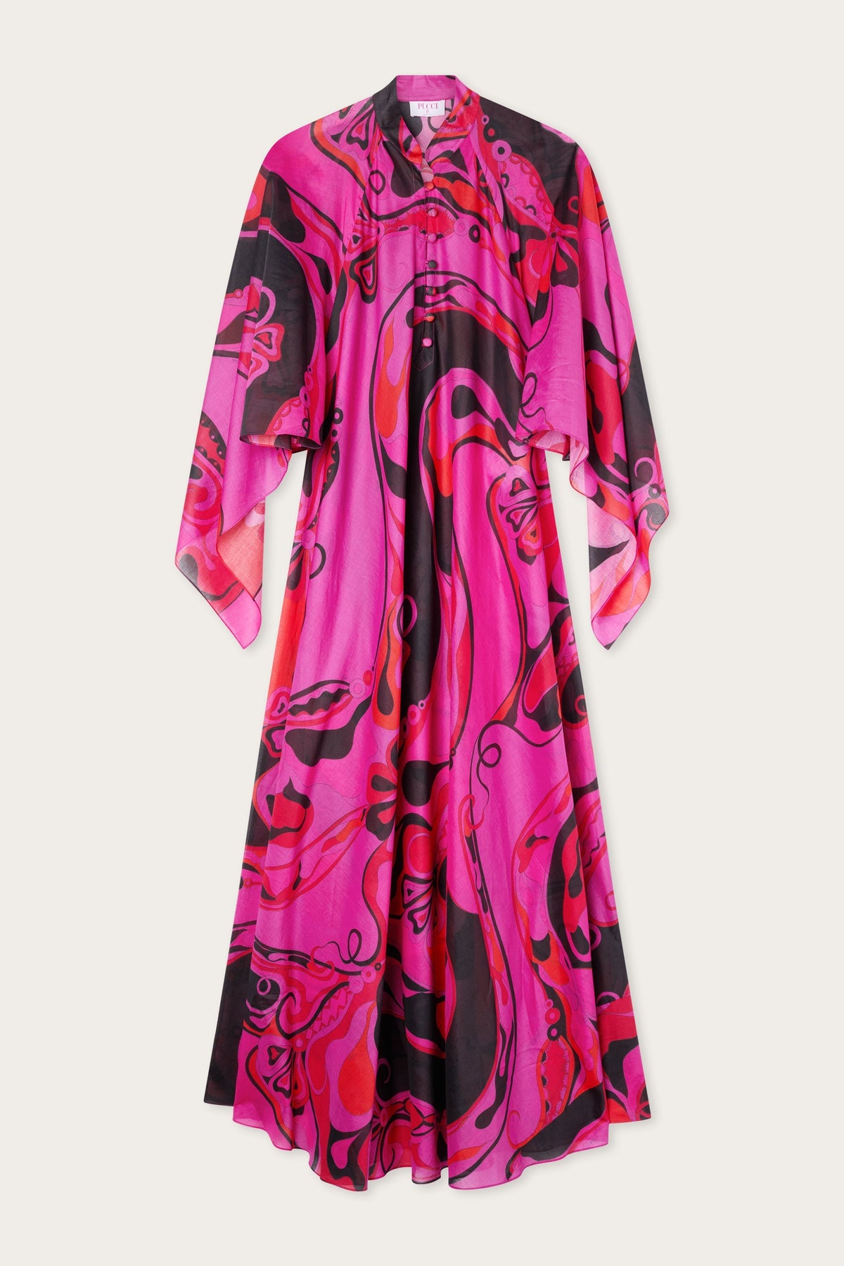 Pucci Orchidee Print Cotton Kaftan