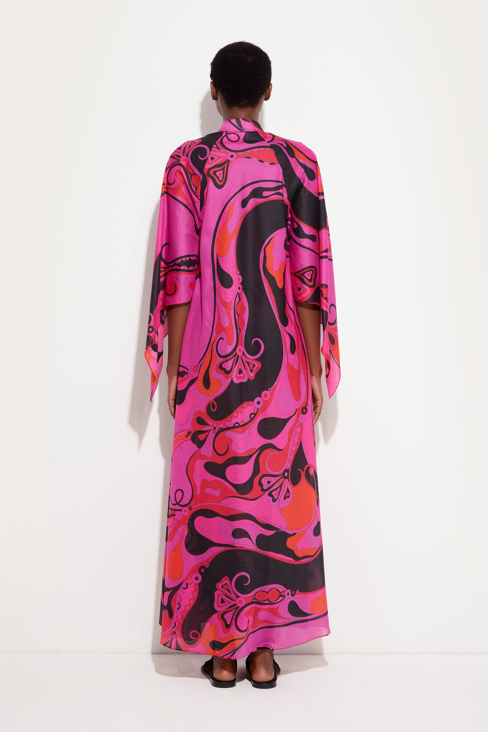 Pucci Orchidee Print Cotton Kaftan