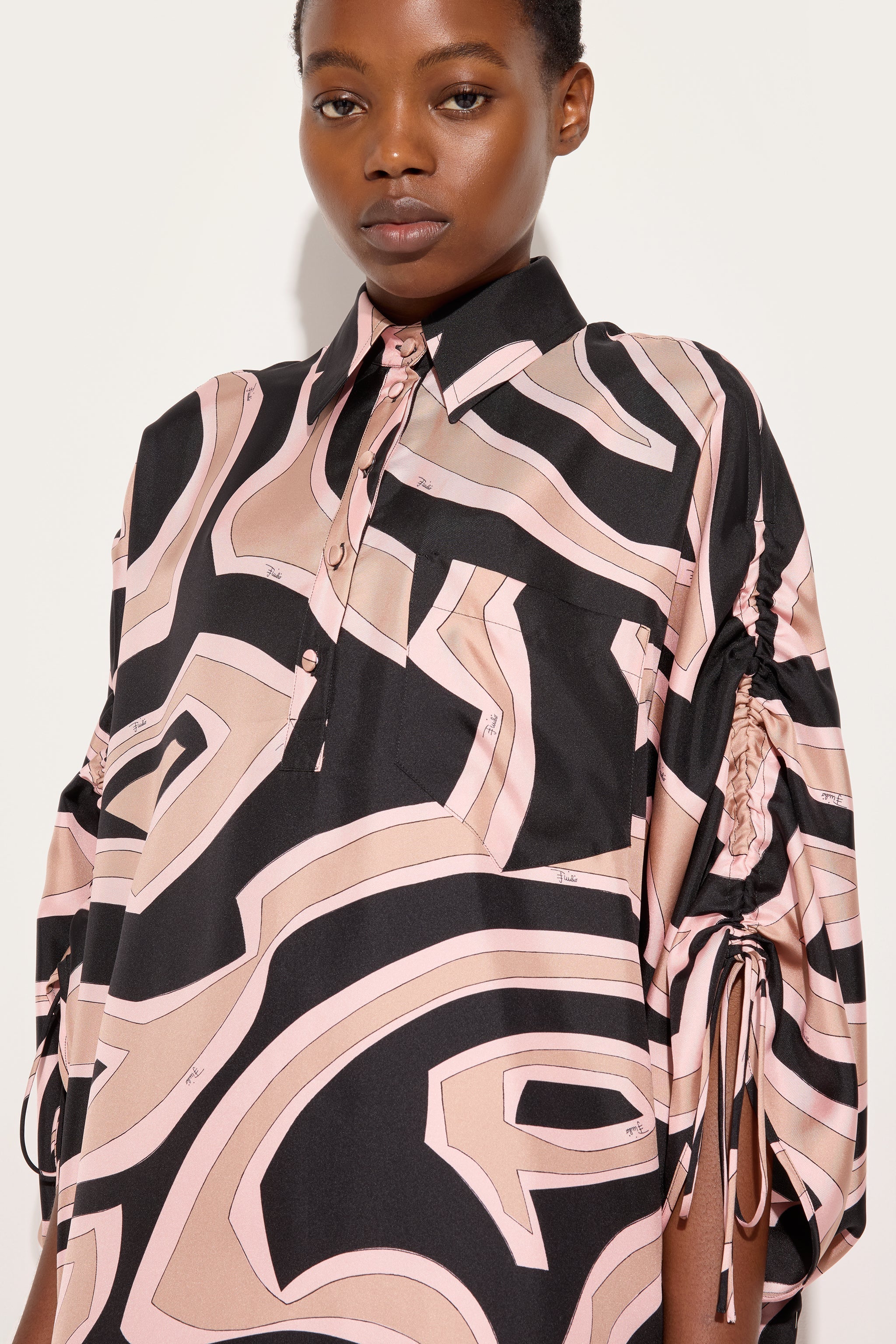Pucci Labirinto Print Silk Kaftan