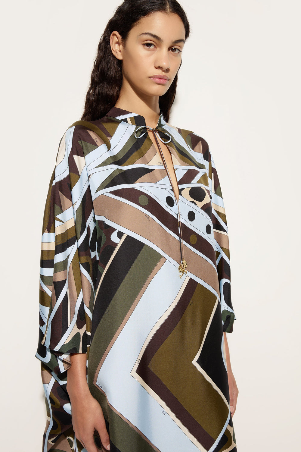 Pucci Vivara Print Silk Kaftan