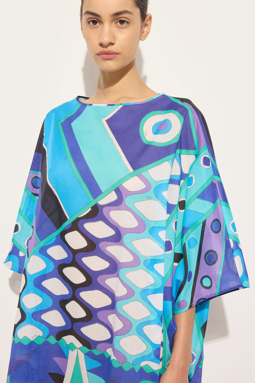 Pucci Vivara Print Cotton Kaftan