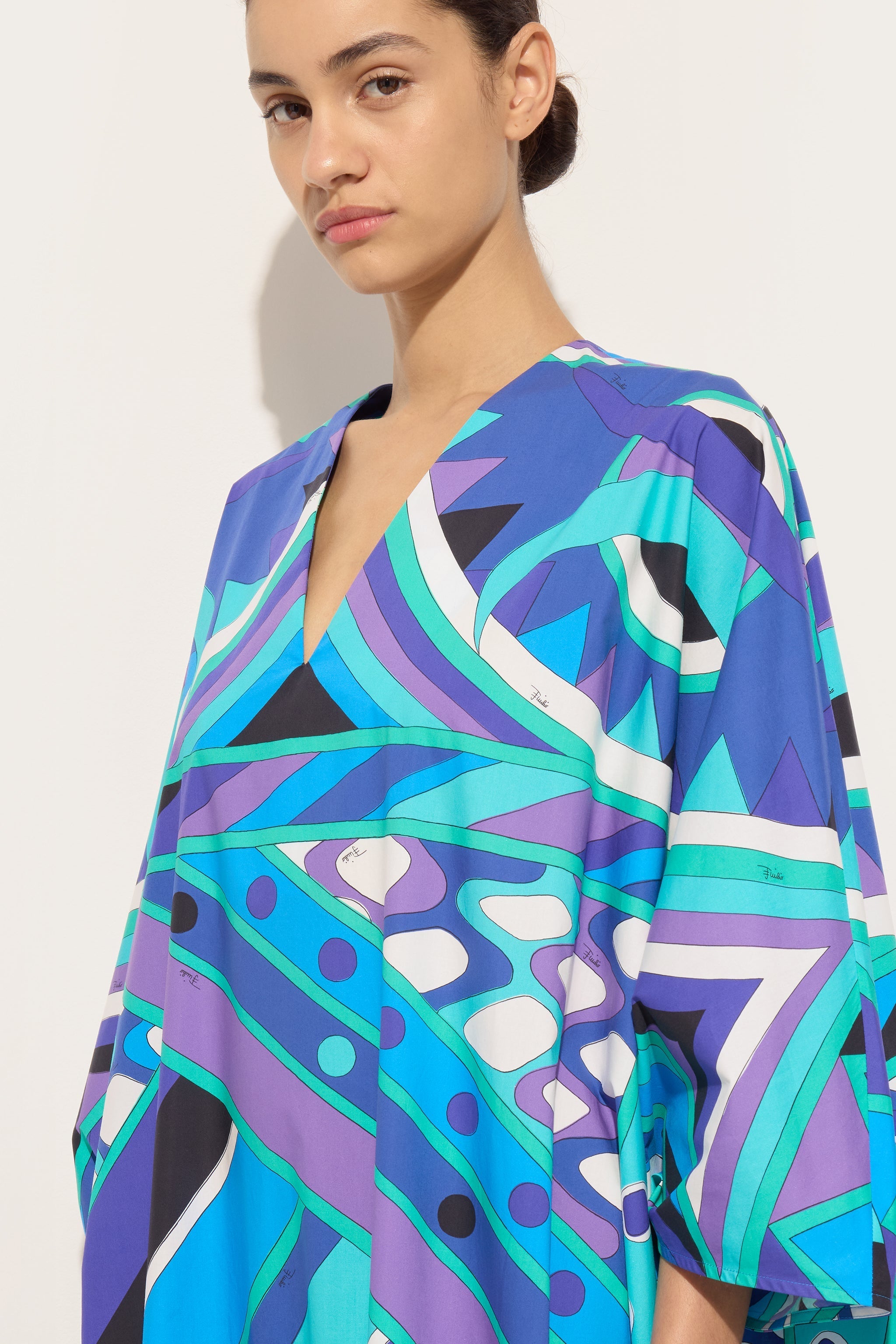 Pucci Vivara Print Popeline Kaftan