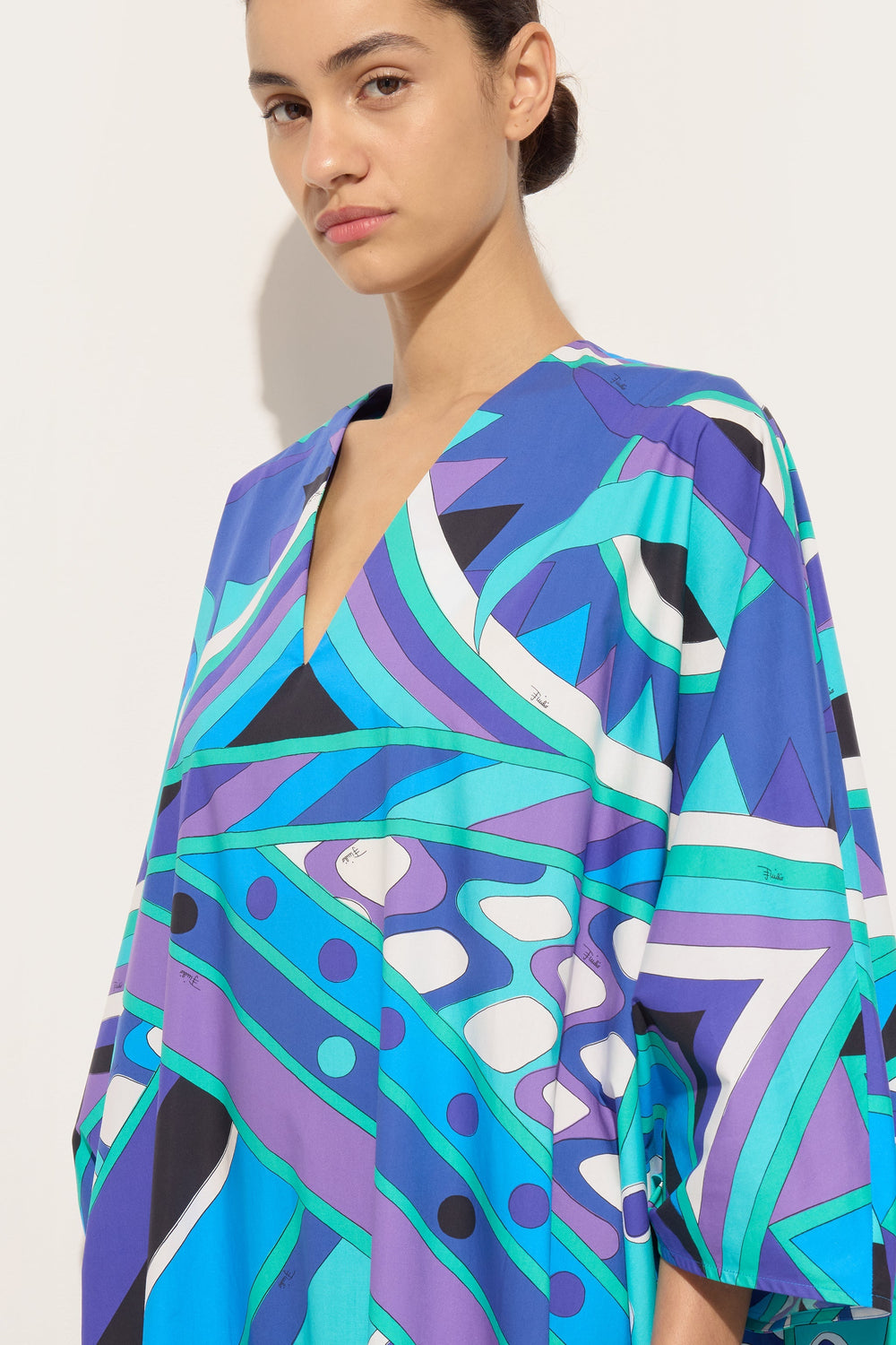 Pucci Vivara Print Popeline Kaftan