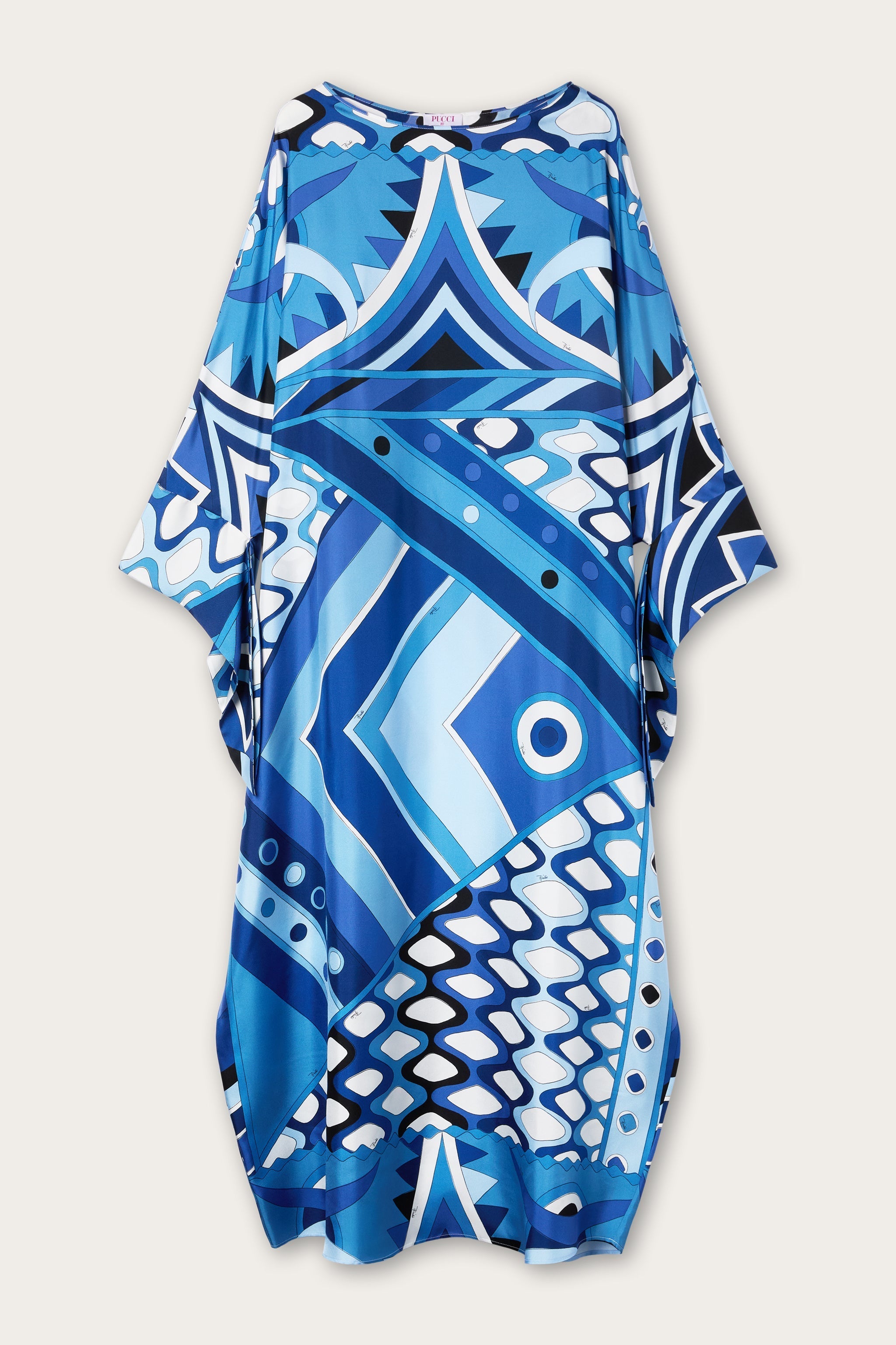Pucci Vivara Print Long Silk Kaftan