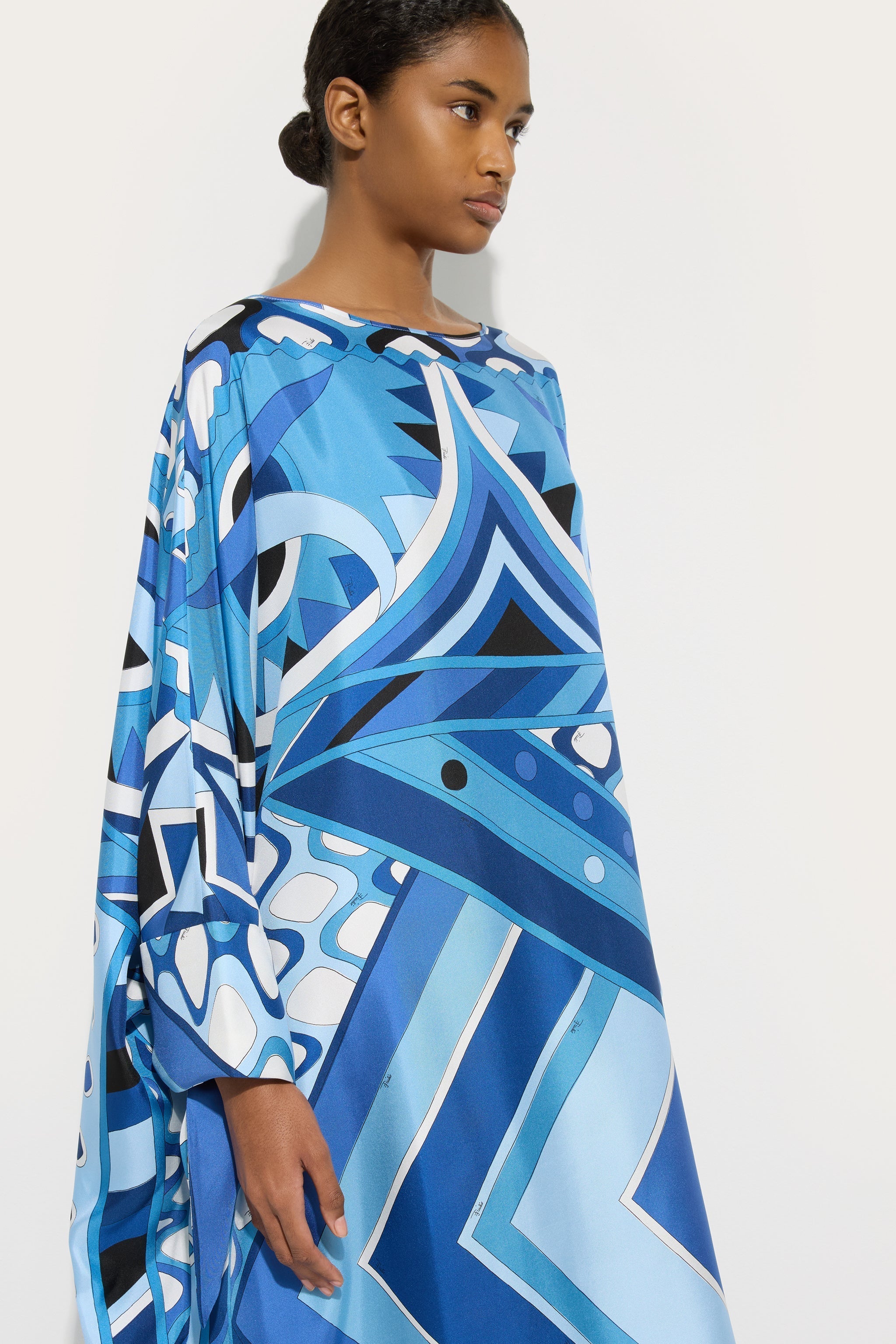 Pucci Vivara Print Long Silk Kaftan