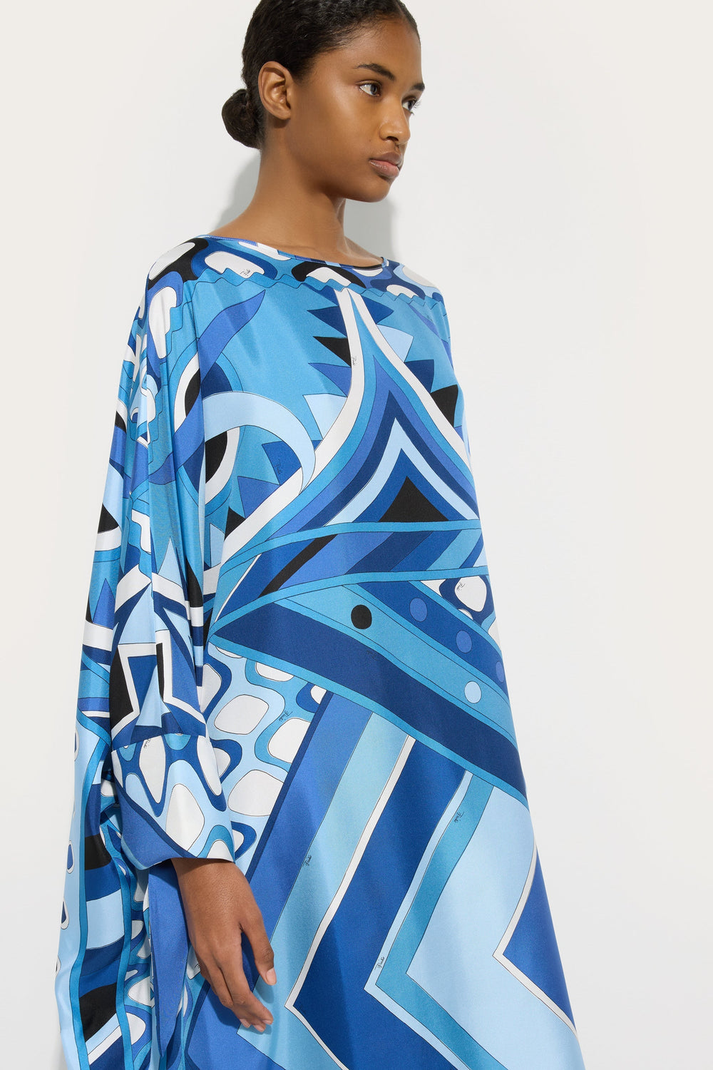 Pucci Vivara Print Long Silk Kaftan