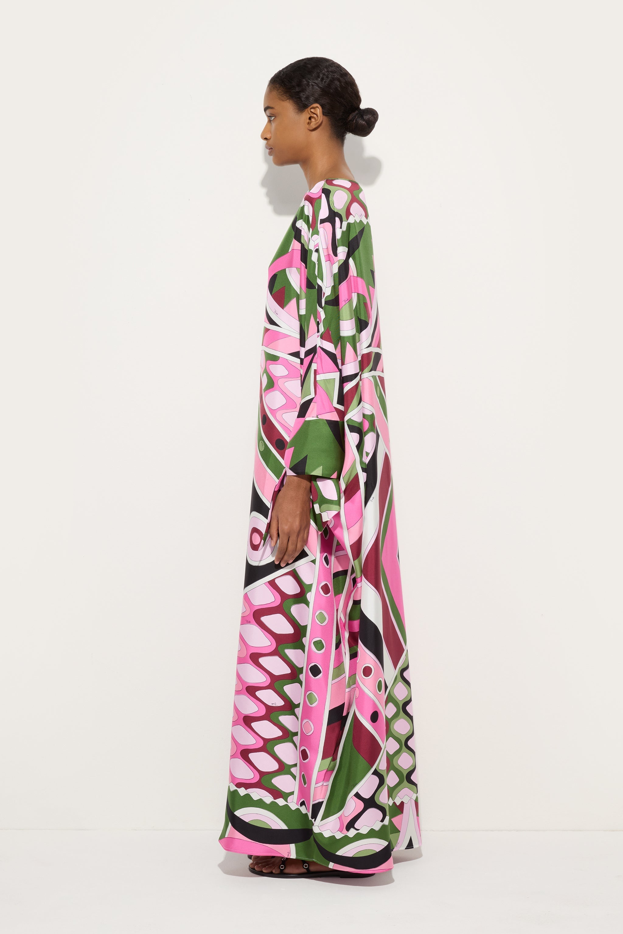 Pucci Vivara Print Long Silk Kaftan