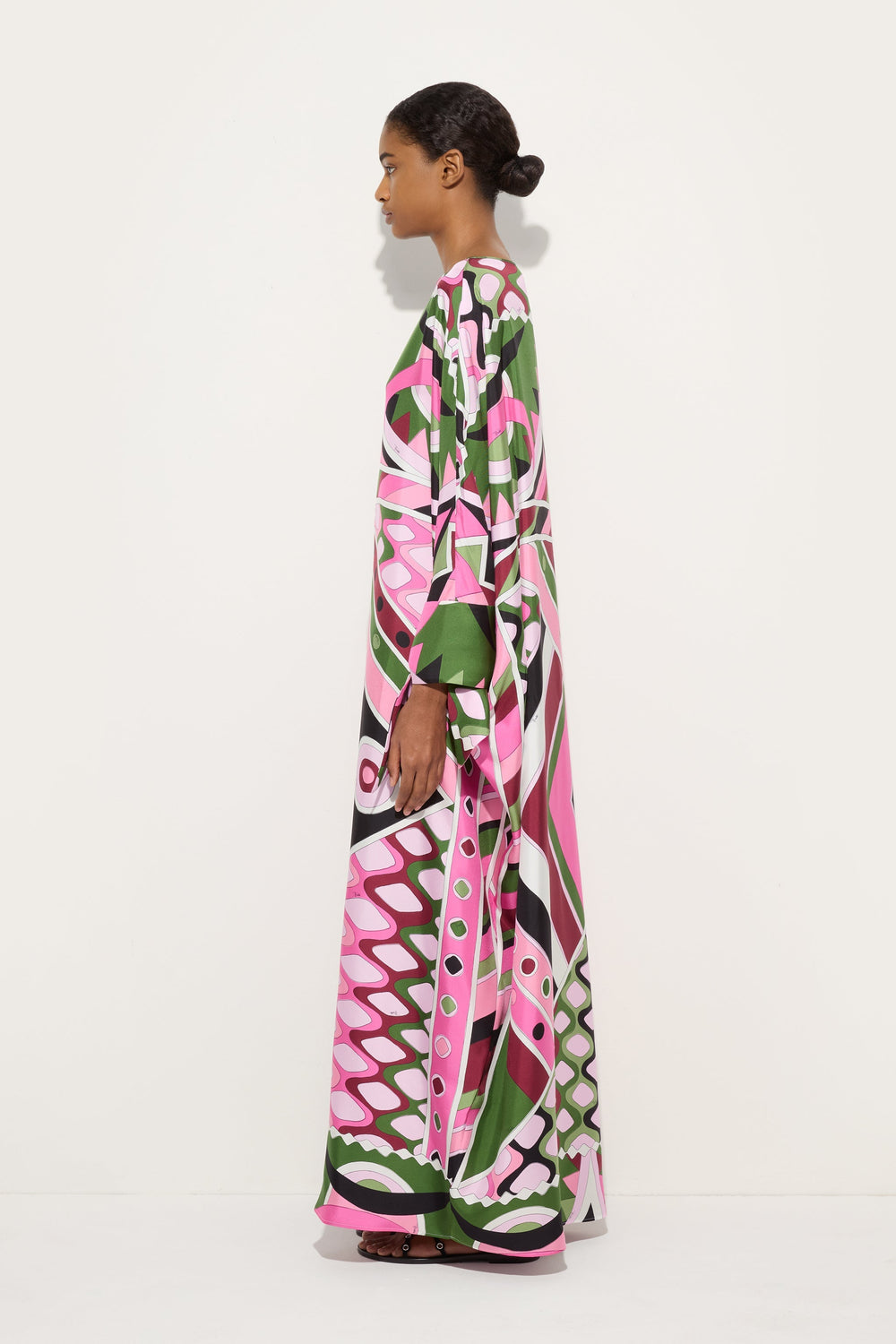 Pucci Vivara Print Long Silk Kaftan