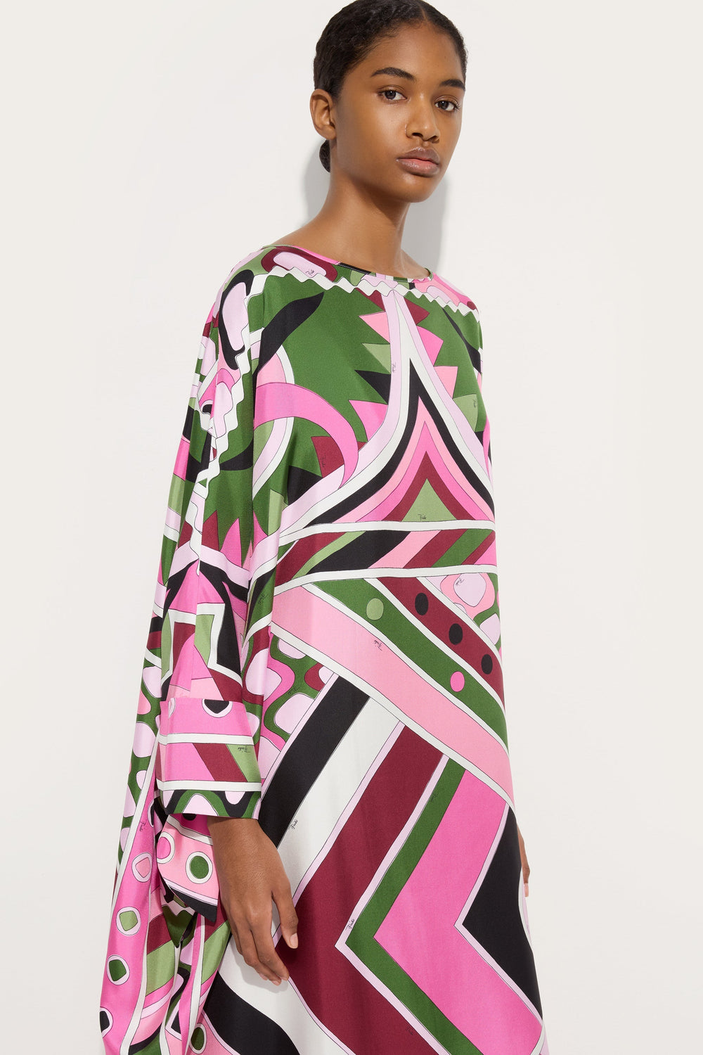 Pucci Vivara Print Long Silk Kaftan