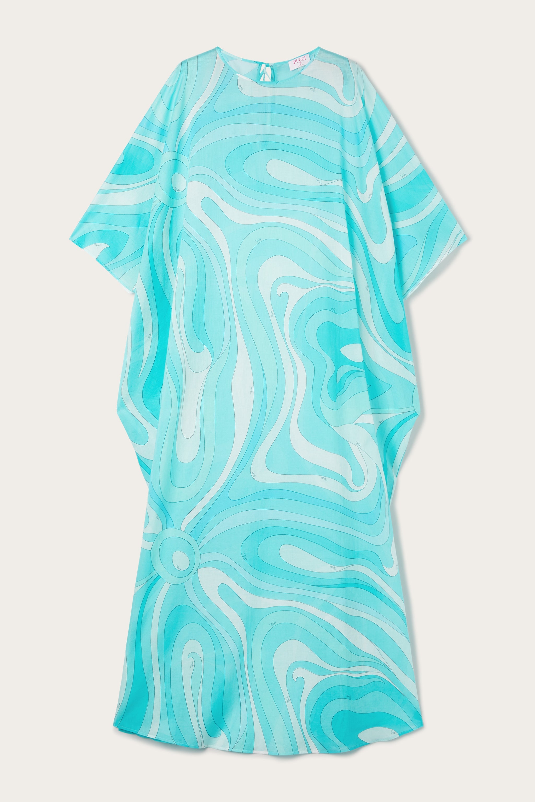 Pucci Marmo Print Long Cotton Kaftan