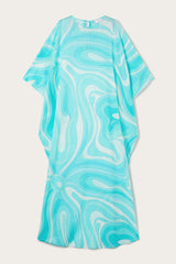 Pucci Marmo Print Long Cotton Kaftan