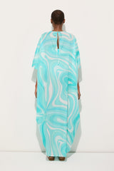 Pucci Marmo Print Long Cotton Kaftan