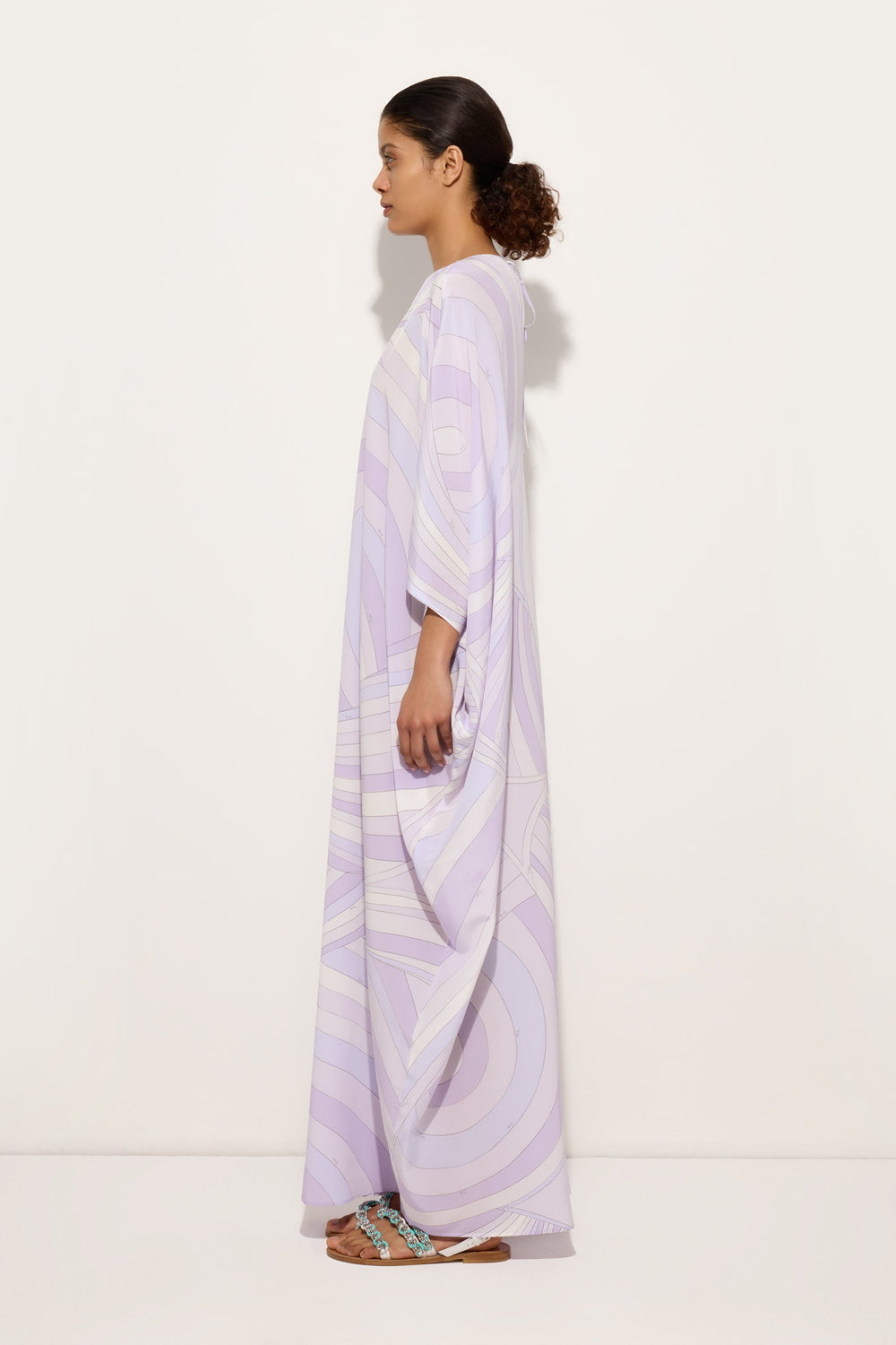 Pucci Iride Print Long Kaftan